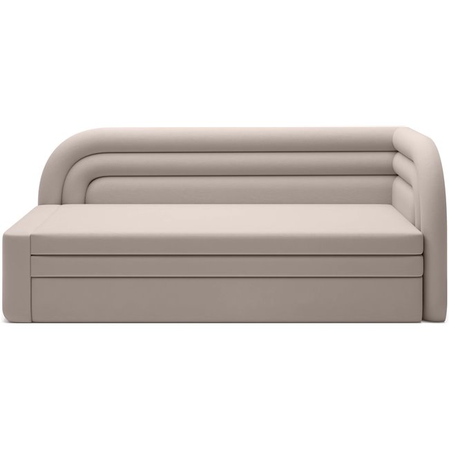 Sofa bed Elfabilo R, sleeping function, Sola 18, beige, H80x86x223cm
