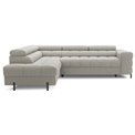 Corner sofa Elferucce L, sleeping function, Royal 20, bouclé, beige, H93x200x276cm