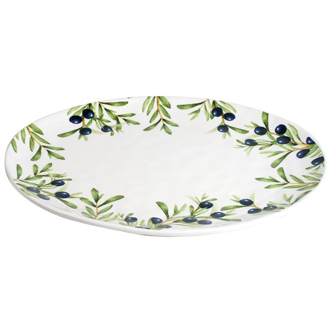 Сервировочная тарелка Olivia, овал, kерамика, 39x31cm H3cm