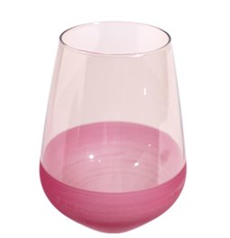 Wine glass Moluna, rose, 490ml, H22cm, D9cm