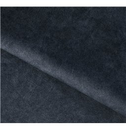 Corner sofa Elinferne L, sleeping function, Aura 40, velvet, dark blue, H107x210x297cm