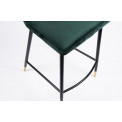 Bāra krēsls Salem, zaļš, 46x55x H95cm, sēdvirsmas augstums 62 cm