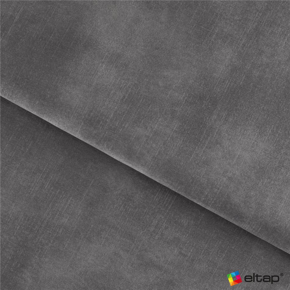 U shape sofa Elberto L, sleeping function, Toscany 03, velvet, grey, H100x165x306cm