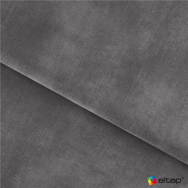 U shape sofa Elberto R, sleeping function, Toscany 03, velvet, grey, H100x165x306cm