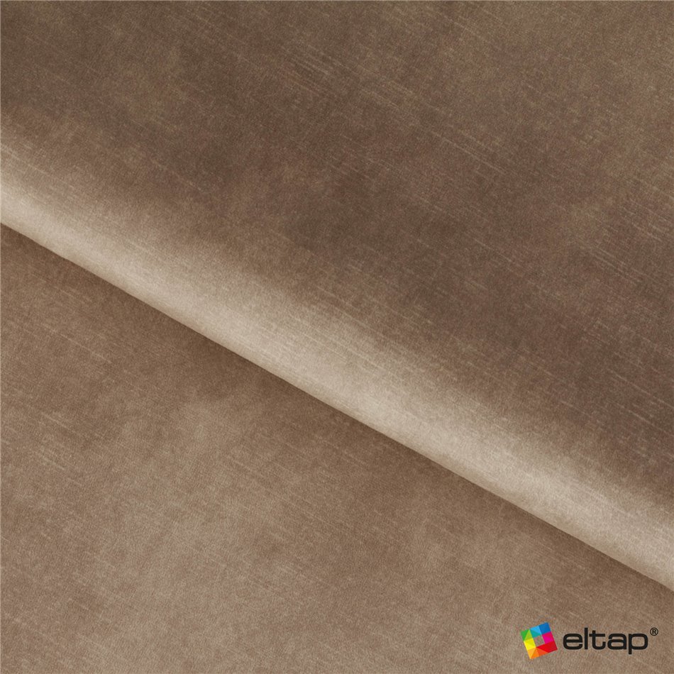 U shape sofa Elberto L, sleeping function, Toscany 20, velvet, brown, H100x165x306cm