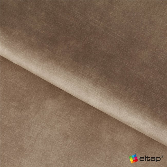 U shape sofa Elberto L, sleeping function, Toscany 20, velvet, brown, H100x165x306cm