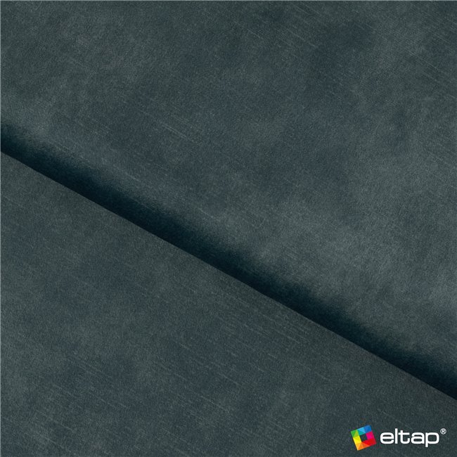 U shape sofa Elberto R, sleeping function, Toscany 40, velvet, blue, H100x165x306cm