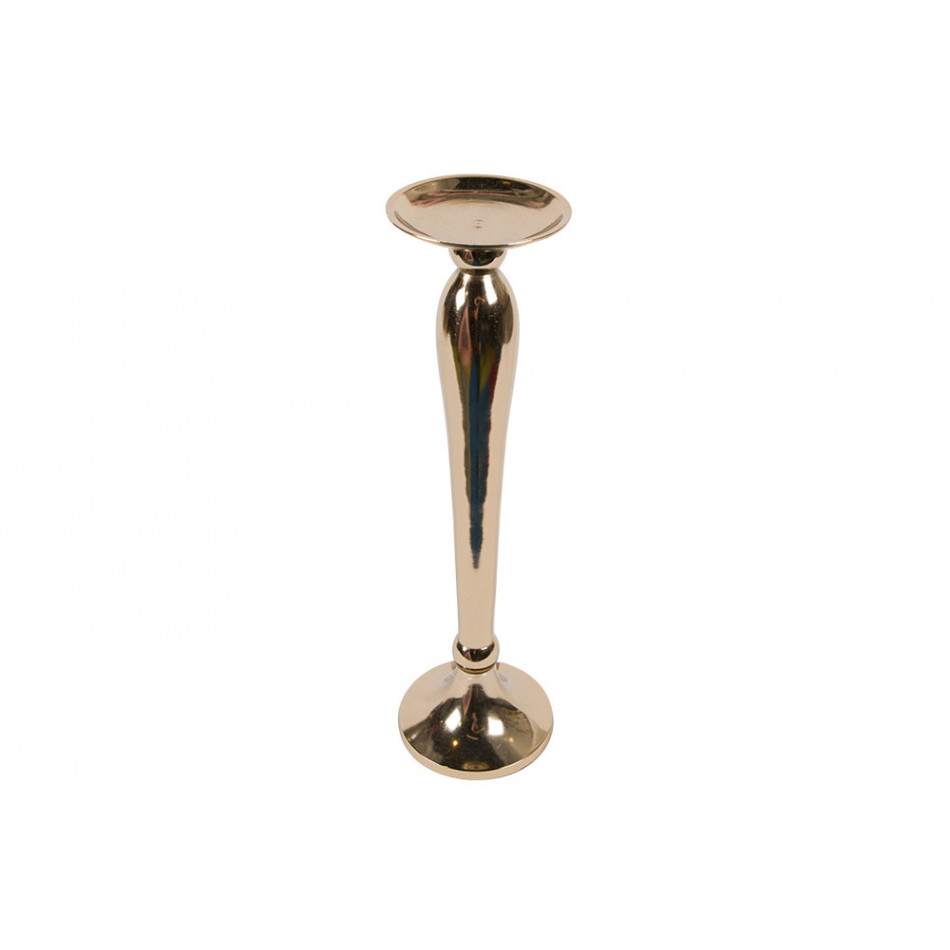 Candle holder Vellore, champagne/golden, h41cm, D11.5cm