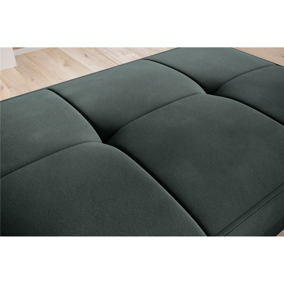 Пуф с ящиком для хранения Elbellis, Loco 35, бархат, темно-зеленый, H42x62x97см