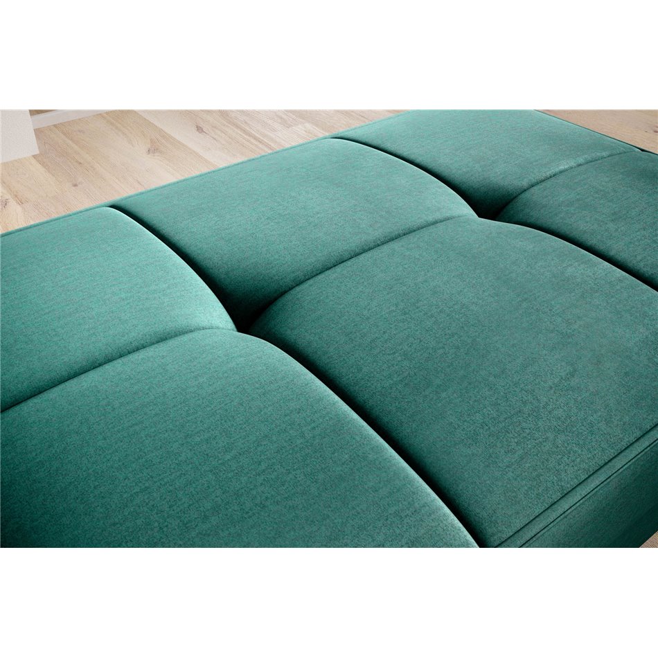 Пуф с ящиком для хранения Elbellis, Nube 35, бархат, темно-зеленый, H42x62x97см