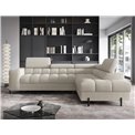 Corner sofa Elferucce R, sleeping function, Royal 18, bouclé, beige, H93x200x276cm
