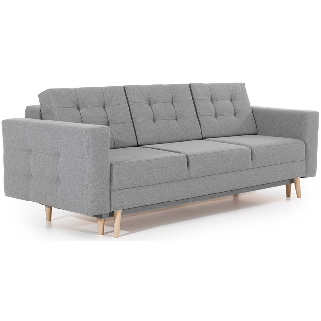 Sofa bed Elsgard Sawana 05, dark grey, H93x92x233cm