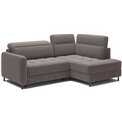 Corner sofa Elbare R, sleeping function, Aspen 20, brown, H100x160x208cm