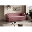 Sofa bed Elfabilo R, sleeping function, Touch 24, textured velvet, pink, H80x86x223cm