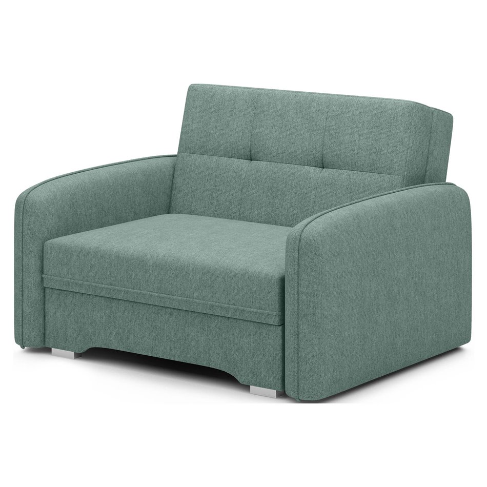 Folding armchair Elaine Poco 100, green, H84x109x102cm