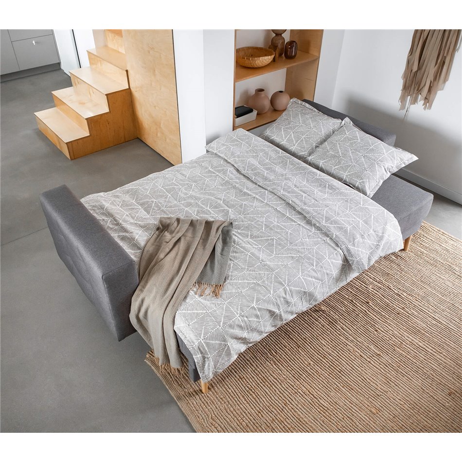 Sofa bed Elsgard Sawana 05, dark grey, H93x92x233cm
