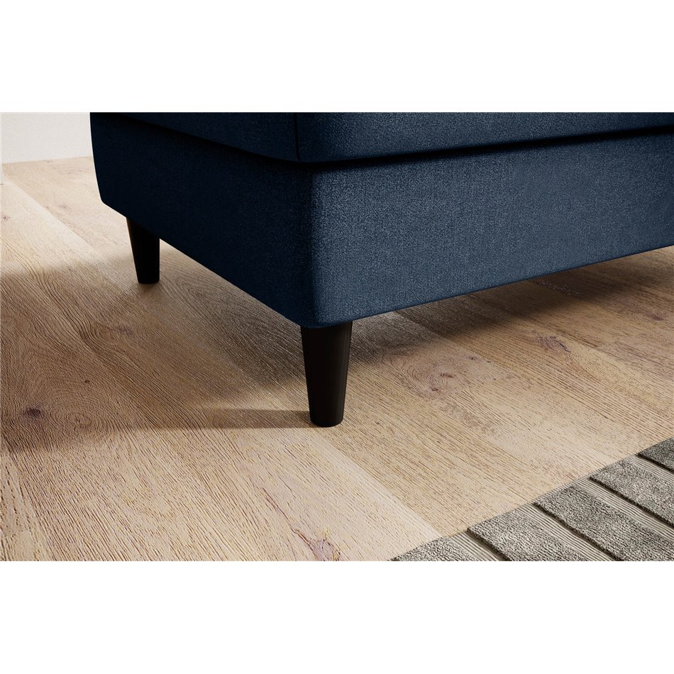 Пуф с ящиком для хранения Elbellis, Gojo 40, темно-синий, H42x62x97см