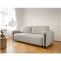 Sofa bed Elcadova Black, sleeping function, Jaffray 03, grey, H97x97x244cm