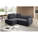 Corner sofa Elbare R, sleeping function, Aspen 05, dark grey, H100x160x208cm