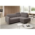 Corner sofa Elbare R, sleeping function, Aspen 20, brown, H100x160x208cm