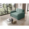 Folding armchair Elaine Poco 100, green, H84x109x102cm