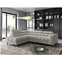 Corner sofa Elferucce L, sleeping function, Royal 20, bouclé, beige, H93x200x276cm