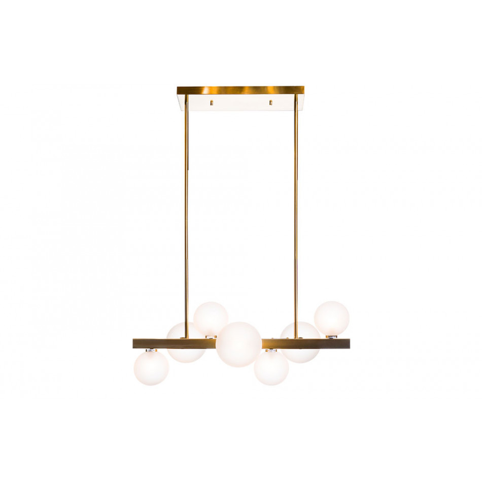 Подвесной светильник Rada, бронзовый тон, G9 7x35W, H68-138x75x28cm