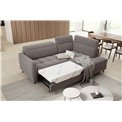Corner sofa Elbare R, sleeping function, Aspen 20, brown, H100x160x208cm