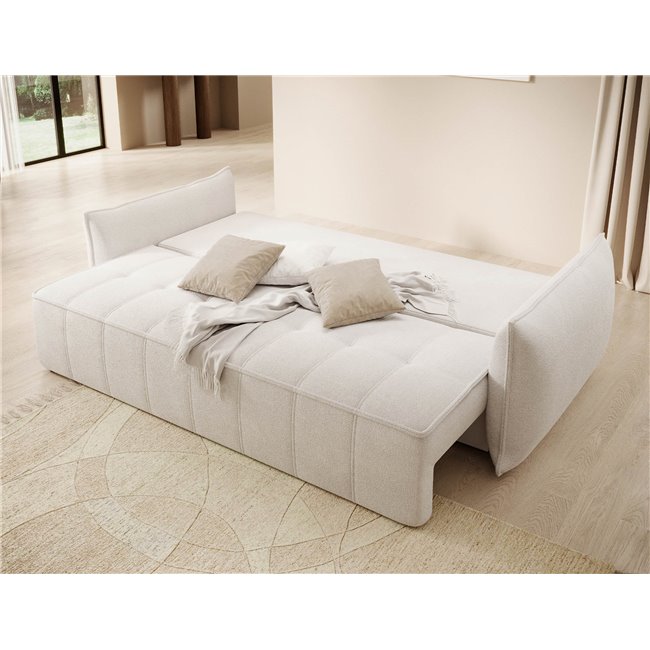 Sofa bed Elwelton, sleeping function, Paolli 01, white, H94x106x242cm