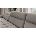 U shape sofa Elberto L, sleeping function, Raquel 03, grey, H100x165x306cm