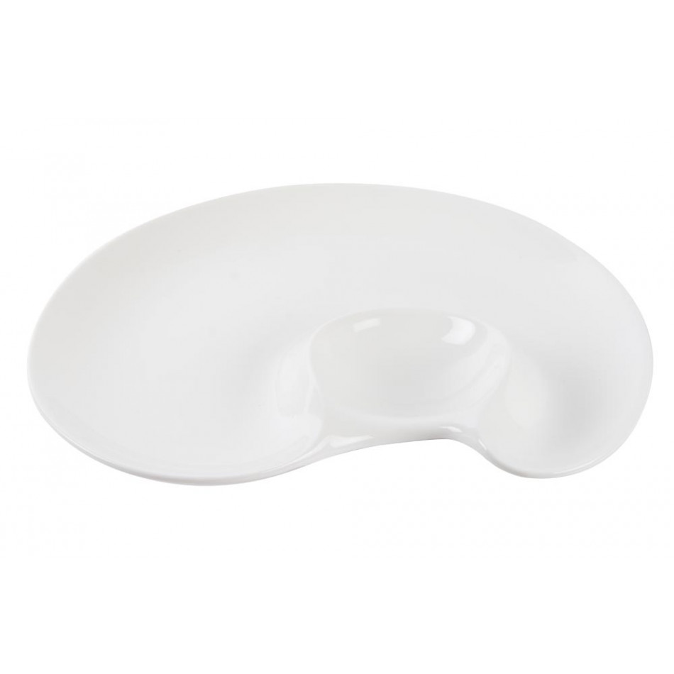 Snack plate, 25.5x22.5x3.4cm