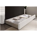 Sofa bed Elfabilo R, sleeping function, Royal 01, bouclé, white, H80x86x223cm