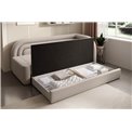 Sofa bed Elfabilo R, sleeping function, Sola 18, beige, H80x86x223cm