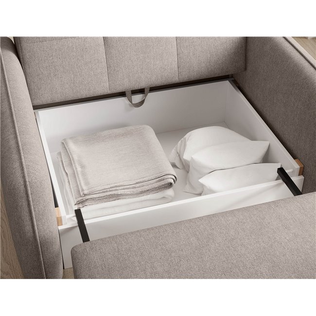 Folding armchair Elaine Poco 07, beige, H84x109x102cm