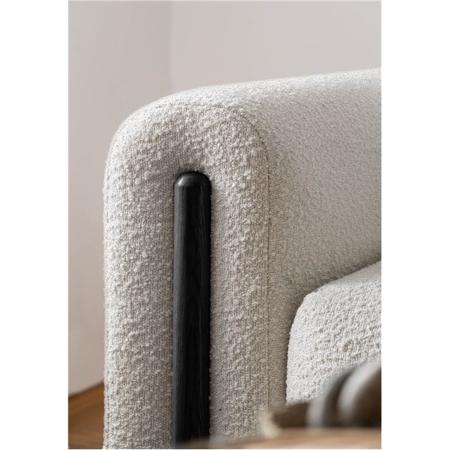 Sofa bed Elcadova Black, sleeping function, Jaffray 03, grey, H97x97x244cm