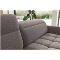 Corner sofa Elbare L, sleeping function, Aspen 20, brown, H100x160x208cm