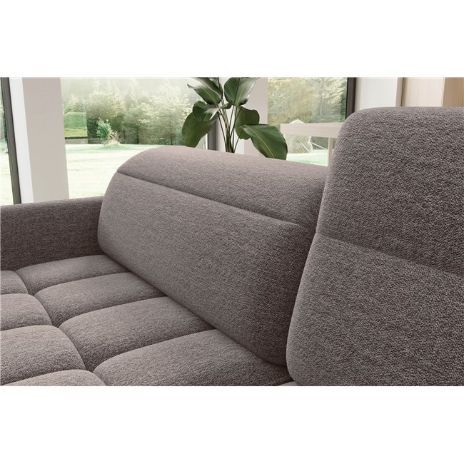 Corner sofa Elbare R, sleeping function, Aspen 20, brown, H100x160x208cm