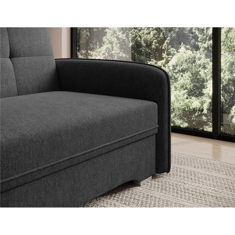 Folding armchair Elaine Poco 10, black, H84x109x102cm