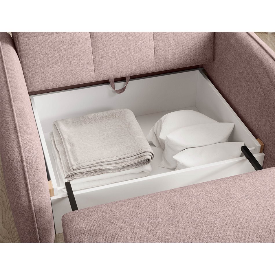 Folding armchair Elaine Poco 101, salmon color, H84x109x102cm