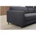 Corner sofa Elbare R, sleeping function, Aspen 05, dark grey, H100x160x208cm
