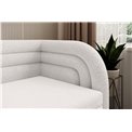 Sofa bed Elfabilo R, sleeping function, Royal 01, bouclé, white, H80x86x223cm
