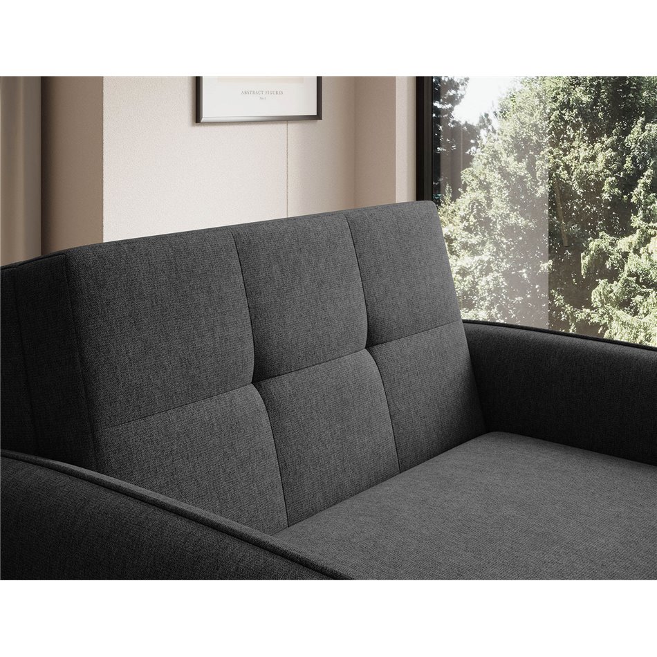 Folding armchair Elaine Poco 10, black, H84x109x102cm