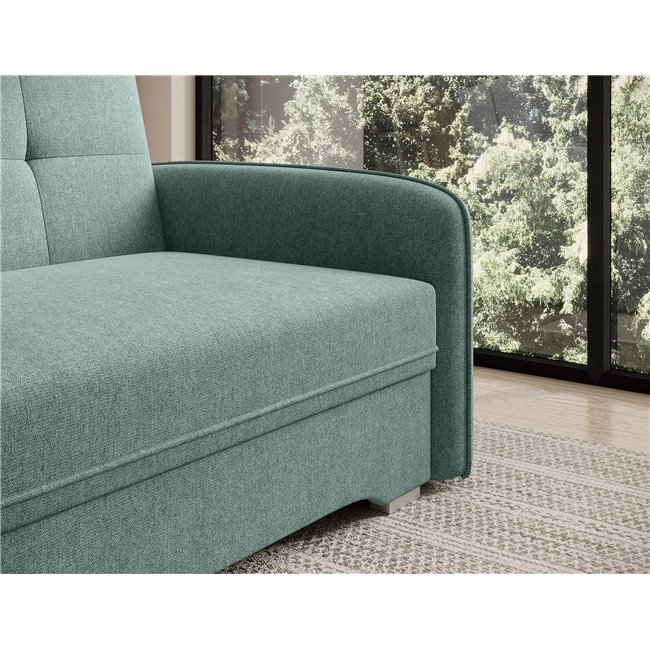 Folding armchair Elaine Poco 100, green, H84x109x102cm