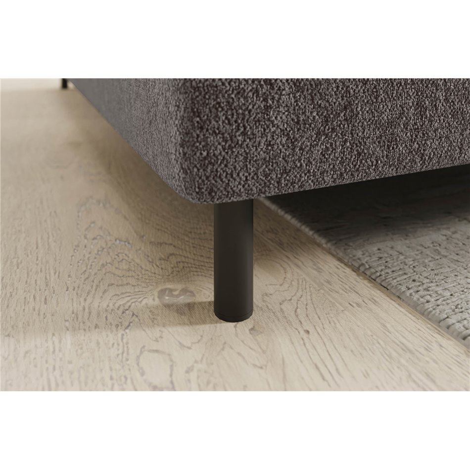 Corner sofa Elbare L, sleeping function, Aspen 20, brown, H100x160x208cm