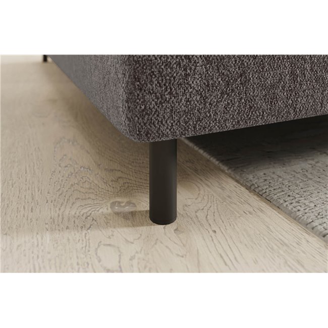 Corner sofa Elbare L, sleeping function, Aspen 20, brown, H100x160x208cm