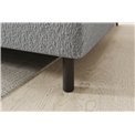 Corner sofa Elbare R, sleeping function, Royal 04, bouclé, grey, H100x160x208cm