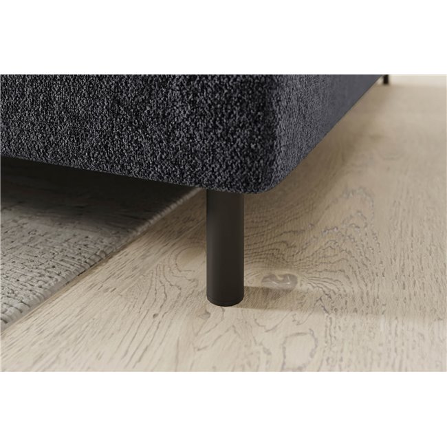 Corner sofa Elbare R, sleeping function, Aspen 05, dark grey, H100x160x208cm