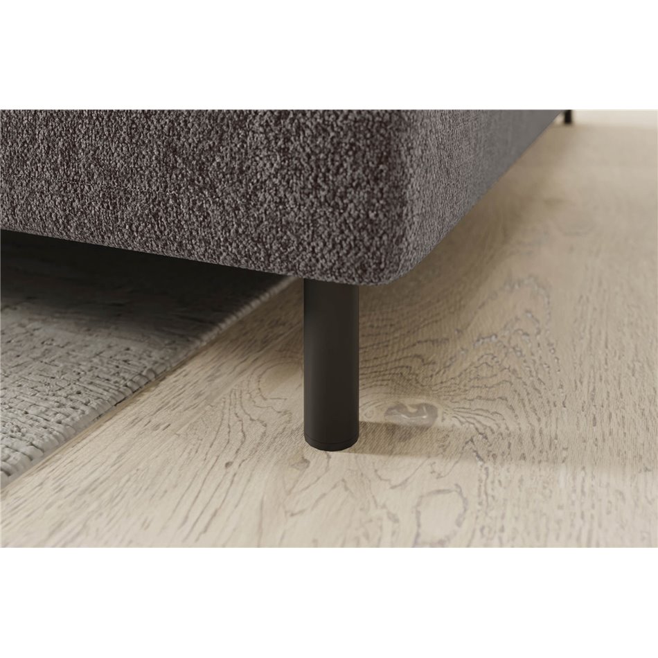Corner sofa Elbare R, sleeping function, Aspen 20, brown, H100x160x208cm