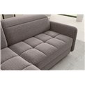 Corner sofa Elbare L, sleeping function, Aspen 20, brown, H100x160x208cm