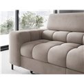 Corner sofa Elferucce R, sleeping function, Paros 02, beige, H93x200x276cm